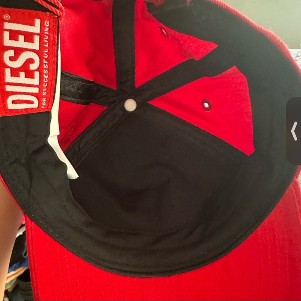 Diesel Red and Black Cap